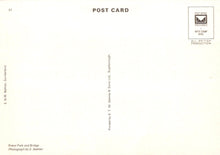 Load image into Gallery viewer, Back of a postcard with text and a logo on a white background
