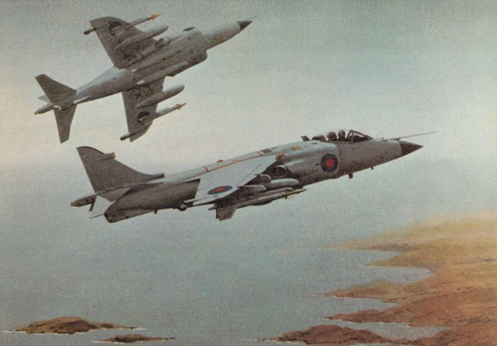 Military Aviation Postcard - Sea Harriers of 800 Squadron  SW20283  