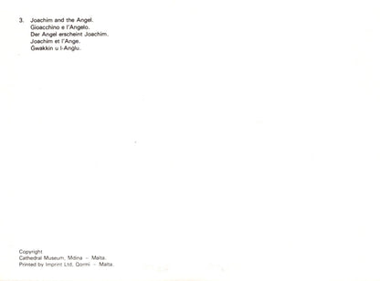 Text on a white background with 'Joachim and the Angel' mentioned