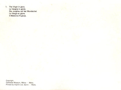 Text on a white background with 'Cathedral Museum, Mdina, Malta' at the bottom.