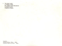 Load image into Gallery viewer, Text on a white background with &#39;Cathedral Museum, Mdina, Malta&#39; at the bottom.
