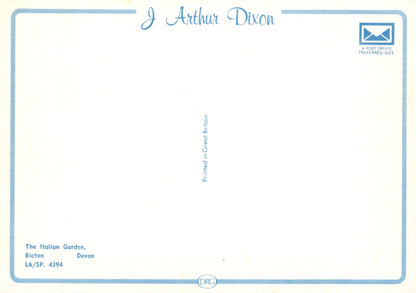 Blank business card with a blue border and text placeholder
