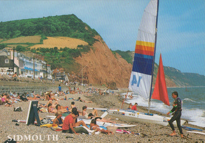 Devon Postcard - The Beach, Sidmouth    SW20335