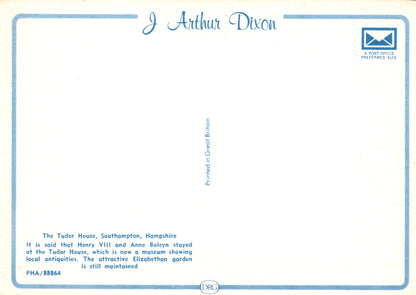 Vintage letterhead with 'J Arthur Dixon' and text about Tudor House.