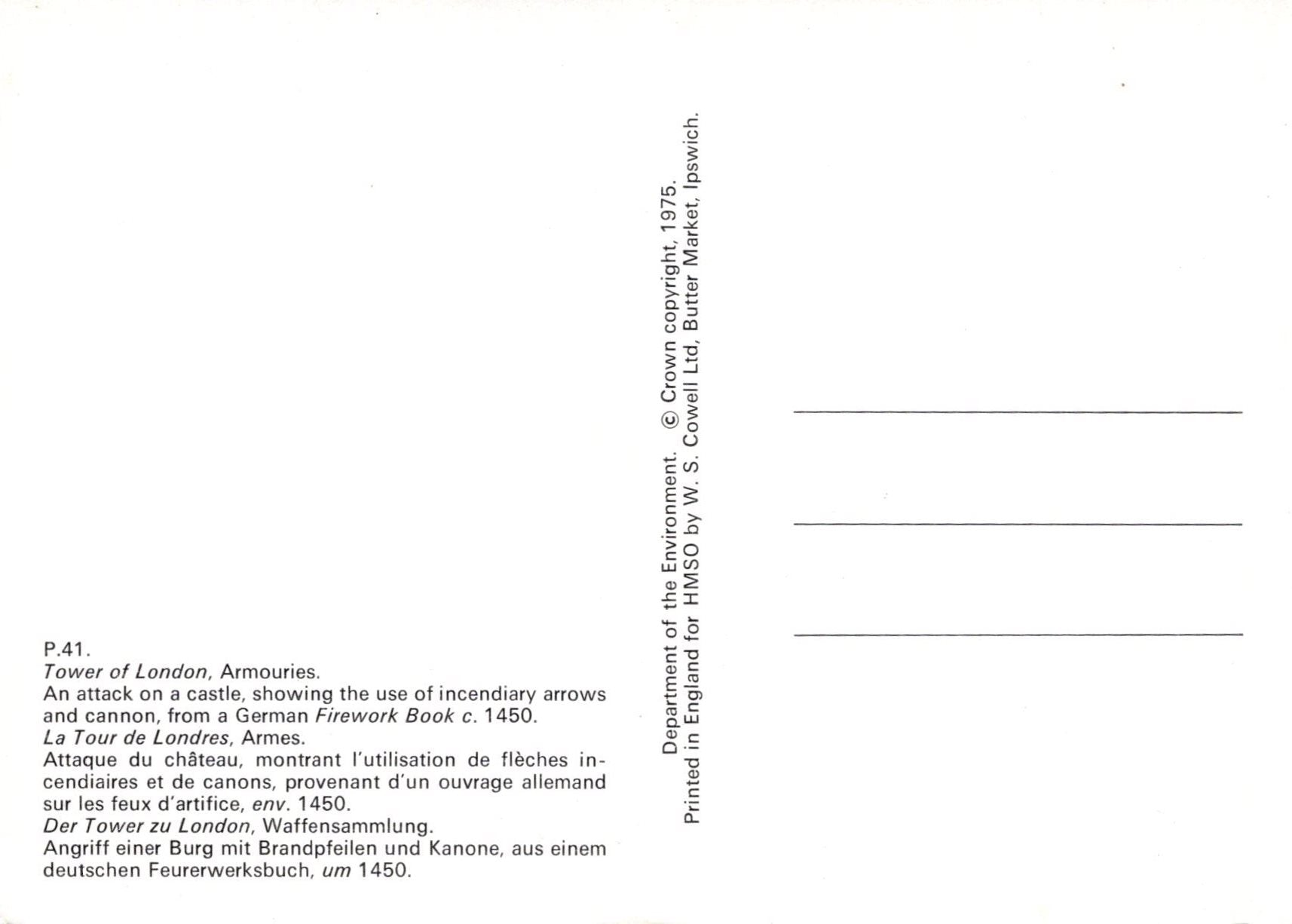 Text document with historical text and a small image of a castle on a white background