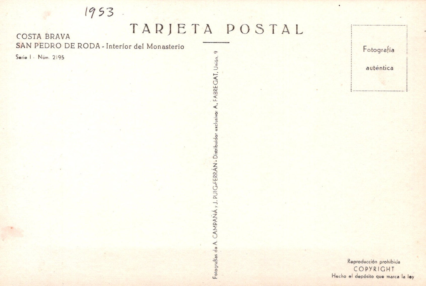 Vintage postcard with text and a gradient background