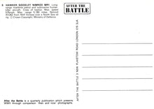 Load image into Gallery viewer, Vintage postcard with text about Hawker Siddeley Nimrod MR1 aircraft, published by &#39;After the Battle&#39; magazine.
