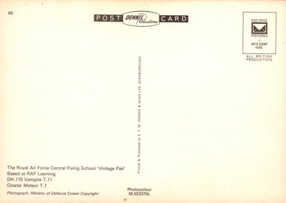 Back of a postcard with text and a logo, featuring a light background.