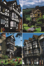 Load image into Gallery viewer, Collage of four images featuring half-timbered houses in different settings.
