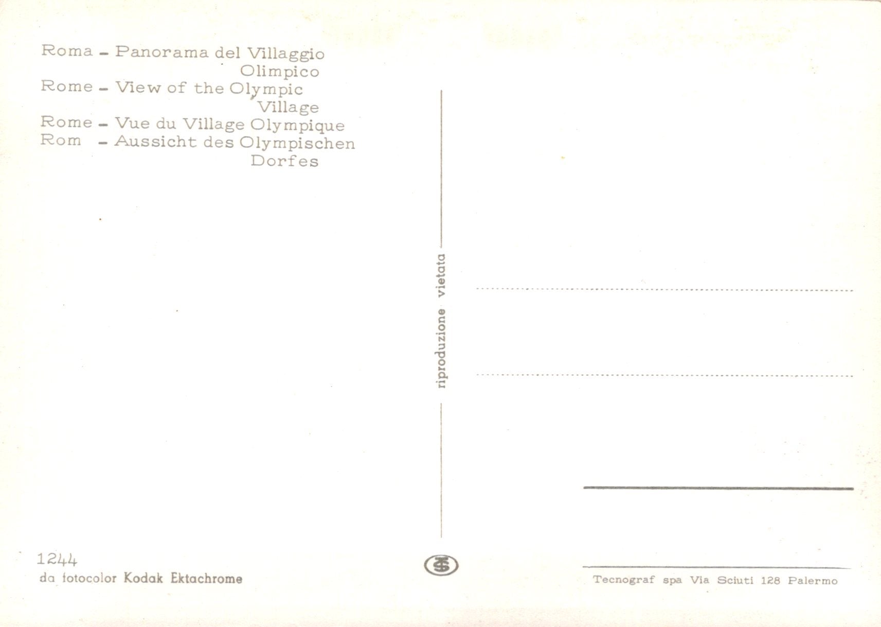 Vintage postcard with text and a light gradient background