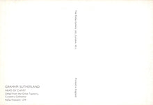 Load image into Gallery viewer, Artistic print with text about Graham Sutherland&#39;s &#39;Head of Christ&#39; on a white background
