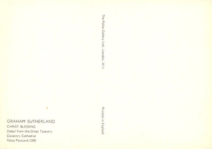 Graham Sutherland art print with text on a beige background