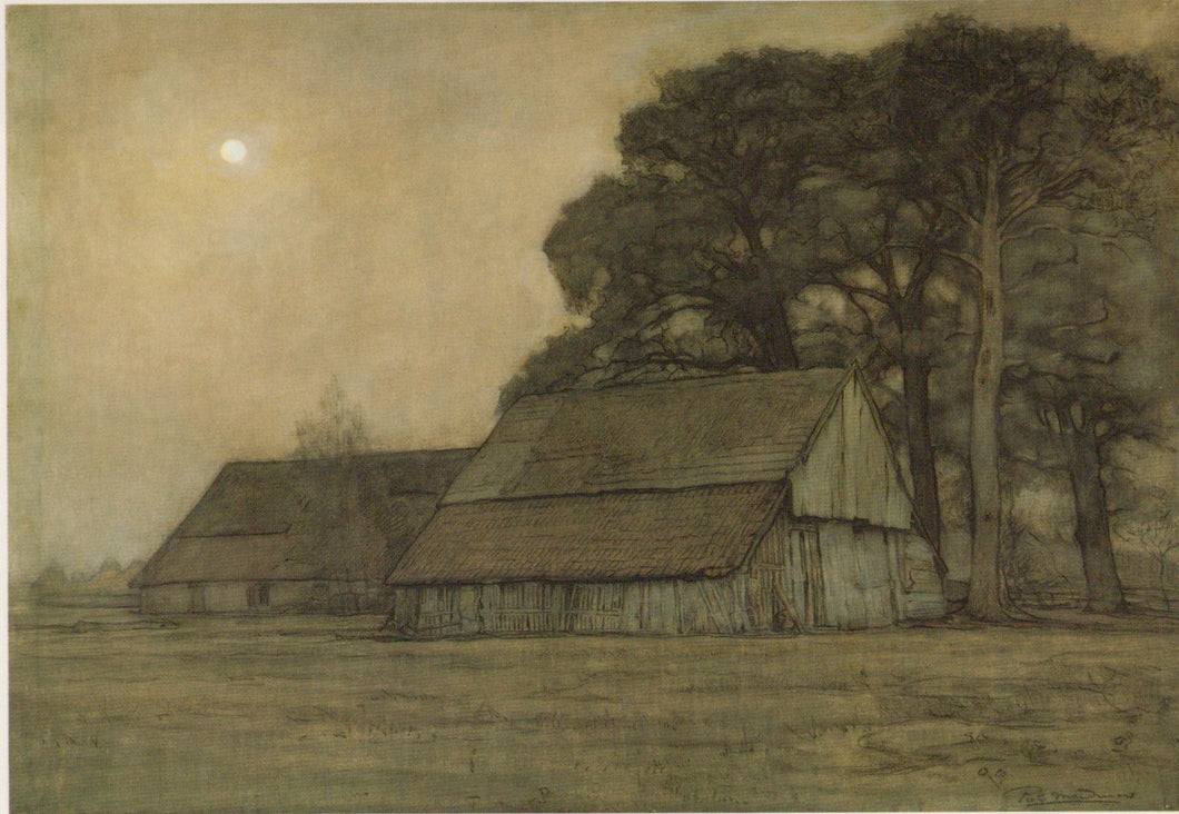 Art Postcard - Piet Mondriaan, Schapenschuur Bij Avond SW20708