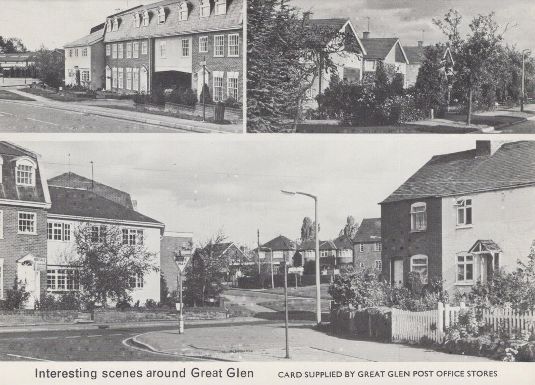 Leicestershire Postcard - Interesting Scenes Around Great Glen  VT453