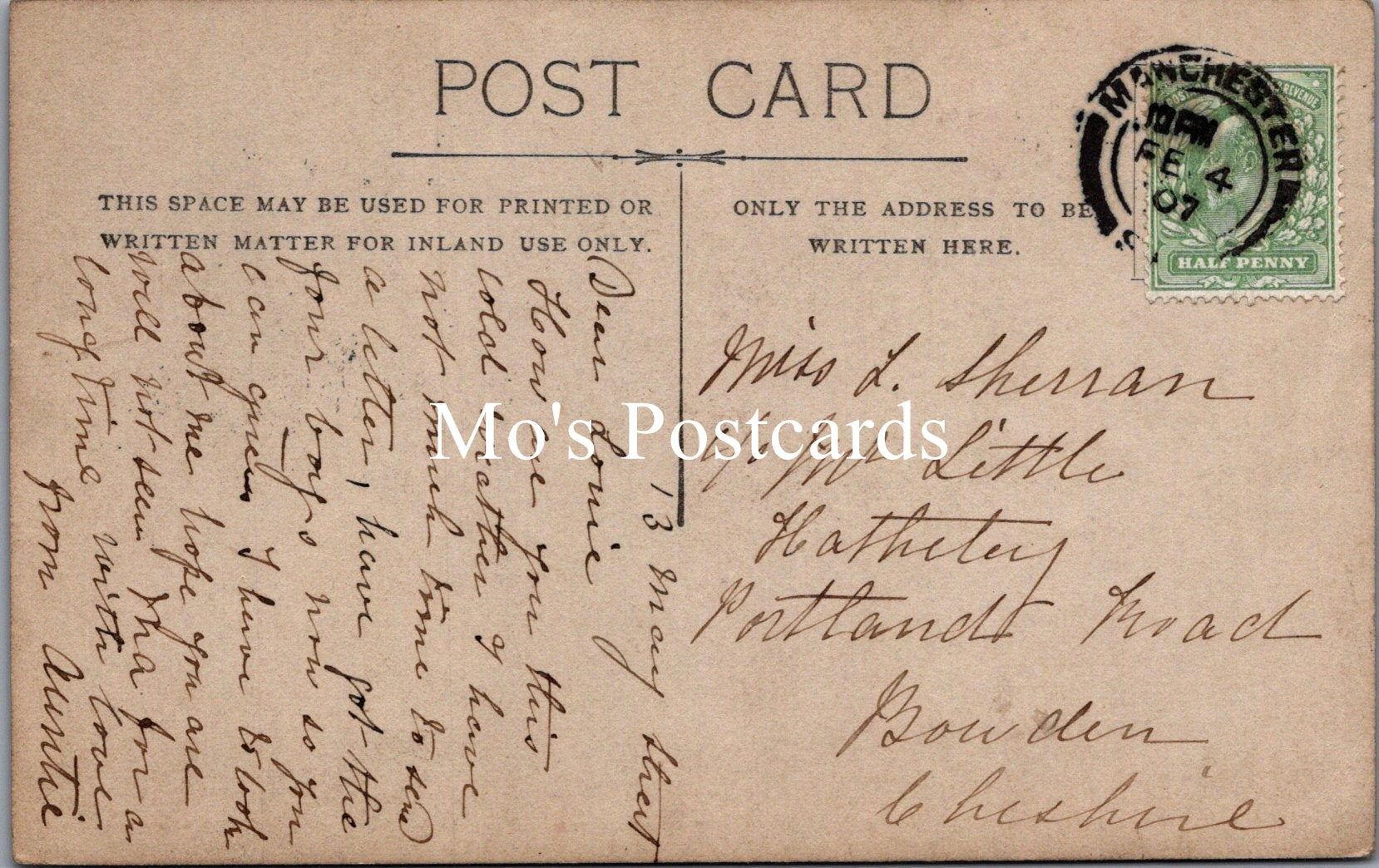 Lancashire Postcard - May Street, Manchester   BH2136