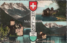 Load image into Gallery viewer, Switzerland Postcard - Views of Chillon  SW17496
