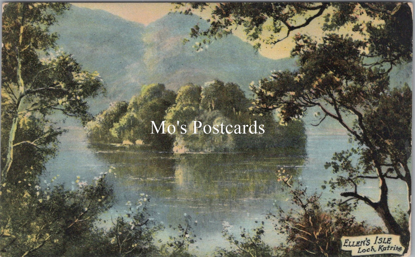 Scotland Postcard - Ellen's Isle, Loch Katrine  SW17497