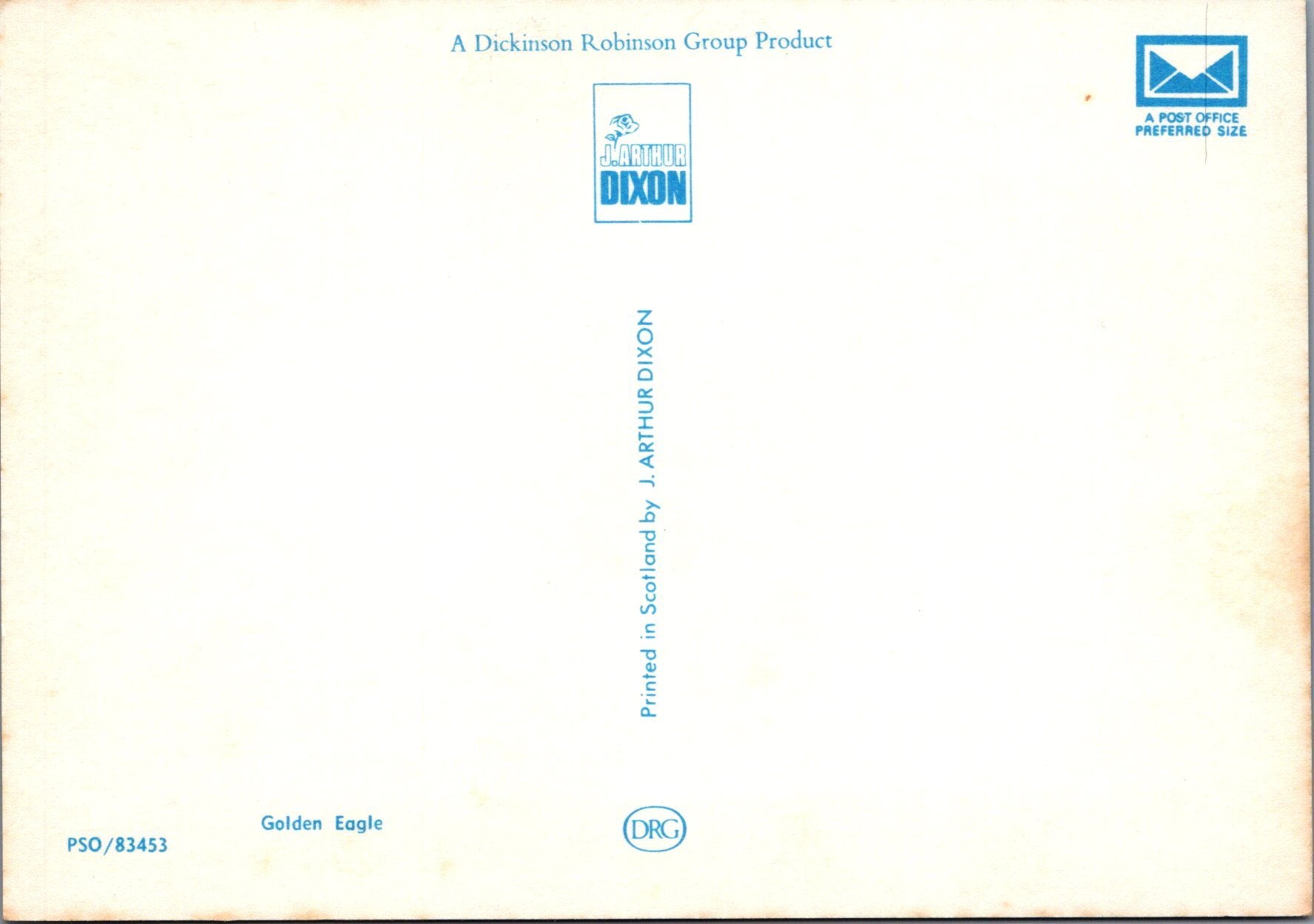 Animals Postcard - Birds, Golden Eagle   SW17252