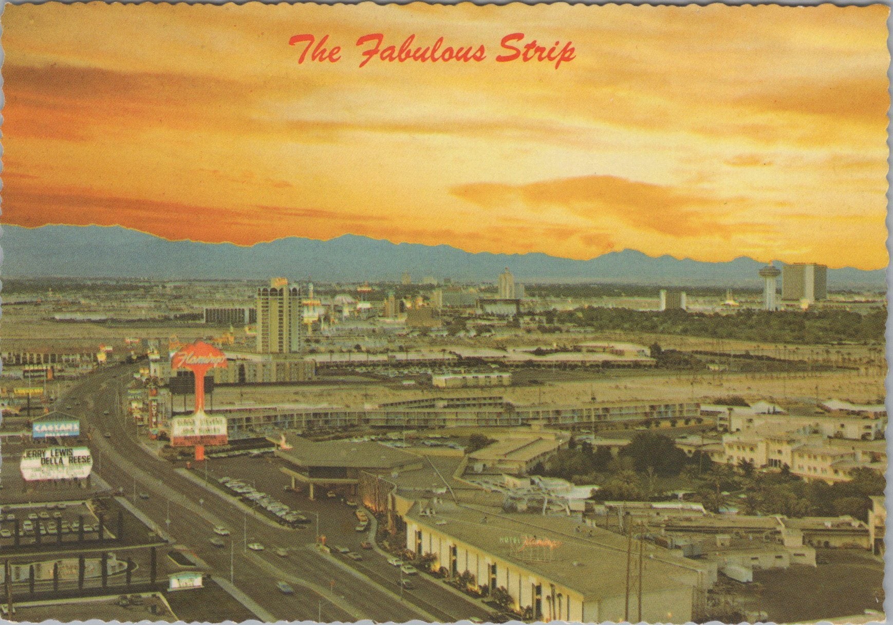 America Postcard - Aerial View of The Las Vegas Strip, Nevada   SX187