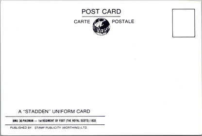 Military Postcard - 1st Regiment of Foot, The Royal Scots 1633 - RR23426