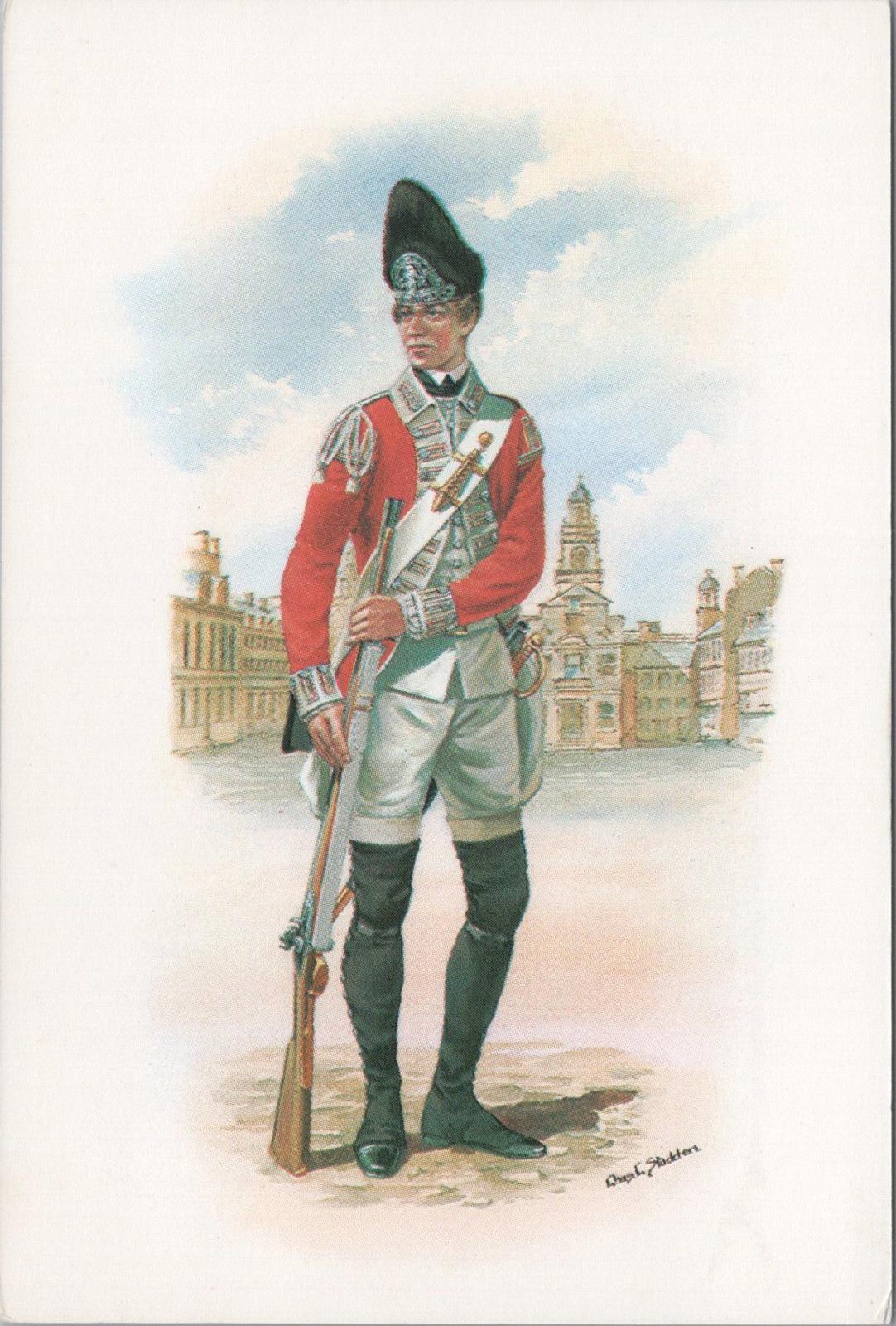 Military Postcard - Corporal, The 47th Regiment of Foot c1770 -  RR23431