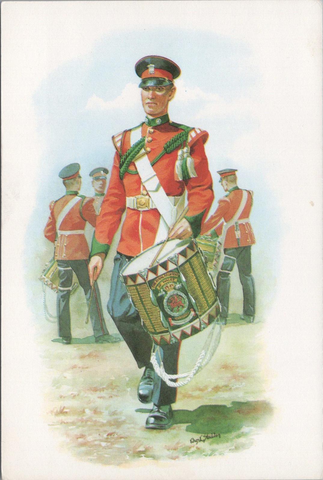 Military Postcard - Drummer, The Royal Regiment of Wales 1973 - RR23432