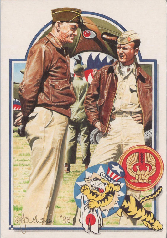 Military Postcard - B.General Claire Lee Chennault, US Army Air Corps RR23450