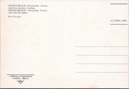 Military Postcard - Omaha Beach After The First Fights, Normandy, France RR23455