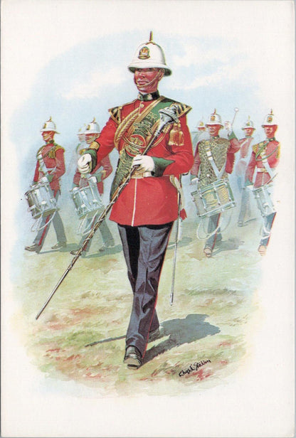 Military Postcard - The Devon & Dorset Regiment 1973, Drum Major RR23457
