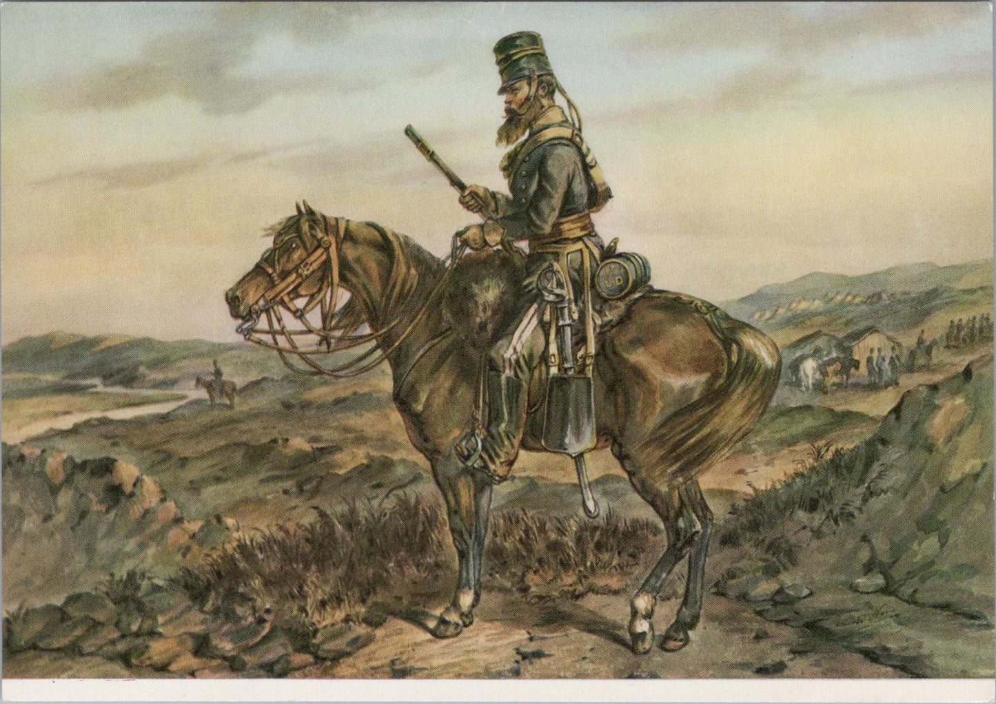 Military Postcard - A Vedette of The 13th Light Dragoons, Crimea 1854 - RR23468
