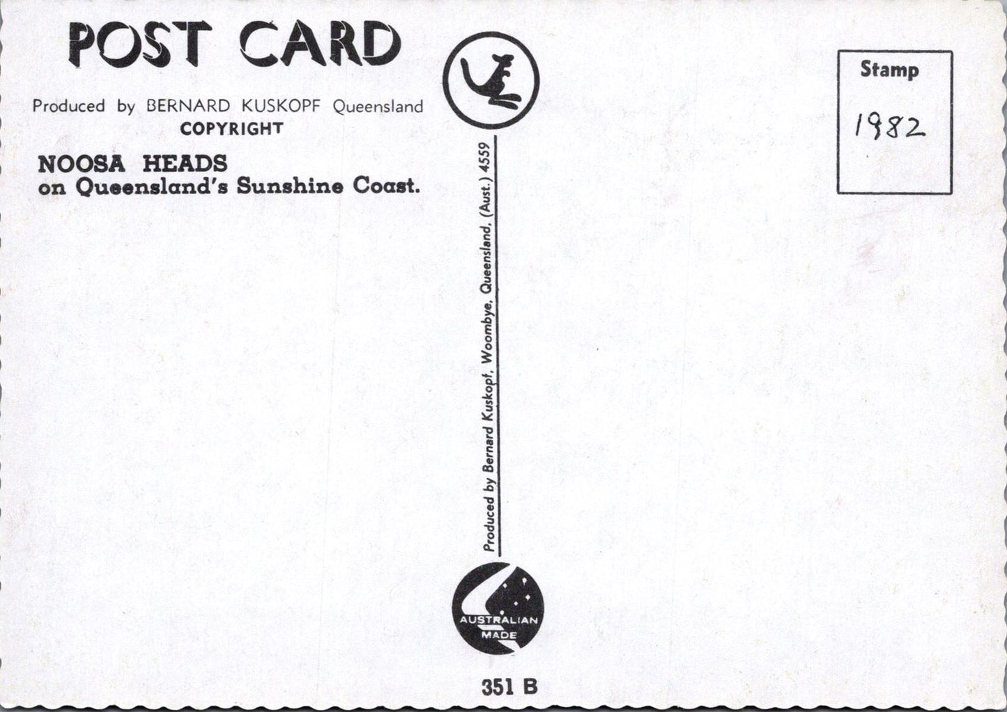 Maps Postcard - Map of Noosa Heads, Queensland, Australia  RR23524