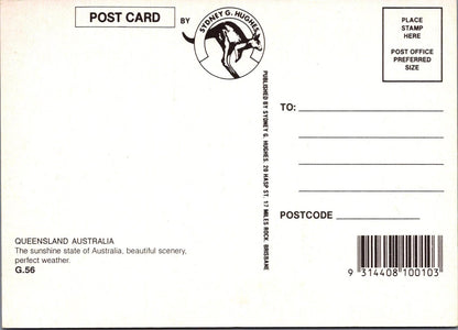 Maps Postcard - Map of Queensland, Australia, The Sunshine State  RR23525