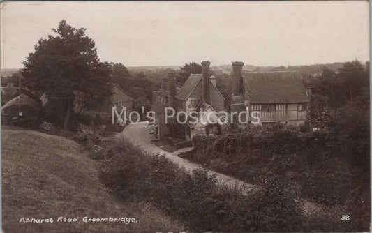 Kent Postcard: Groombridge Ashurst Road Historic Village Street RPPC MB1350