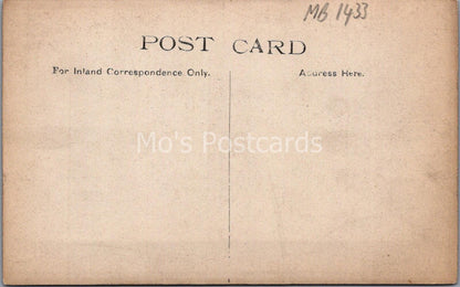 Yorkshire Postcard:Waring Green Brighouse Street View Children c1910 RPPC MB1433