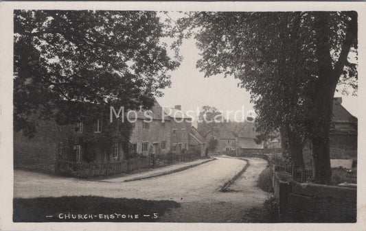 Oxfordshire Postcard: Church Enstone Village Frank Packer RPPC  MB1994