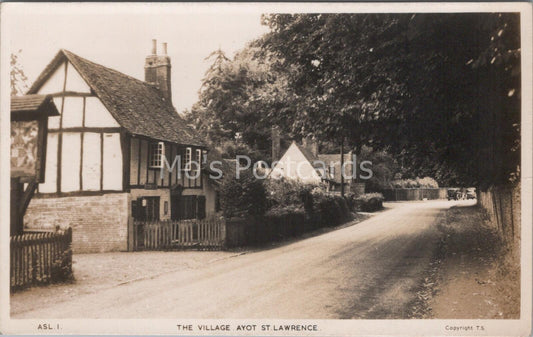 Hertfordshire Postcard: The Village, Ayot St Lawrence, Posted 1957 - F716