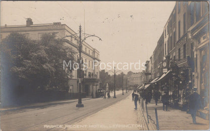 Warwickshire Postcard: Royal Leamington Spa, Parade, Regent Hotel 1915 - G627