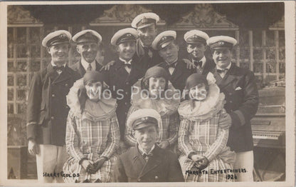 Kent Postcard:Margate Entertainers, Harry Golds Pierrots Theatre 1926 RPPC MB756