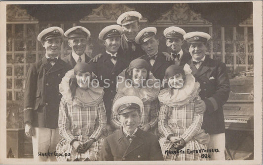 Kent Postcard:Margate Entertainers, Harry Golds Pierrots Theatre 1926 RPPC MB756