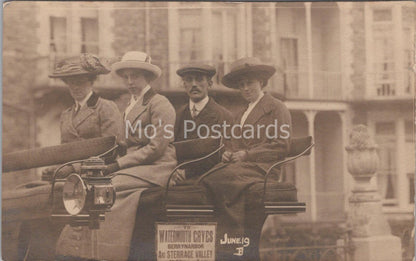 Devon Postcard: Watermouth Caves, Berrynarbor, Charabanc Trip 1910s RPPC MB784