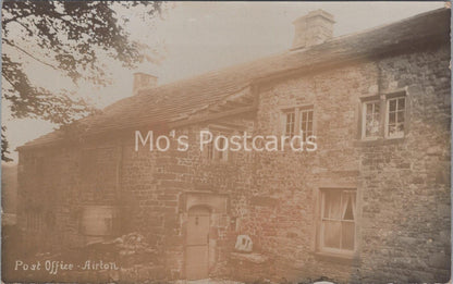 Yorkshire Postcard: Airton Post Office Malhamdale Village 1910s RPPC MB845
