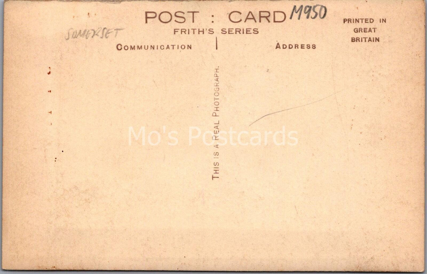 Somerset Postcard: Coleridge's Cottage, Nether Stowey Street View RPPC M950