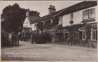 Nottinghamshire Postcard:Ye Olde Bell Hotel Barnby Moor Coaching Days RPPC MB410