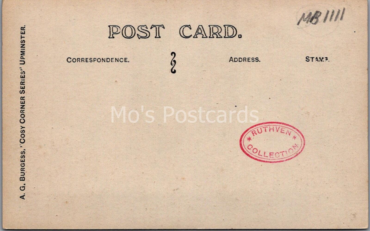 Essex Postcard: Cosy Corner Upminster Crossroads St Marys Lane RPPC  MB1111