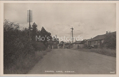 Lancashire Postcard: Howick Chapel Lane New Longton Level Crossing RPPC MB1177