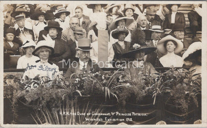 Canada Postcard: Winnipeg Industrial Exhibition Duke Connaught RPPC 1912 MB1289
