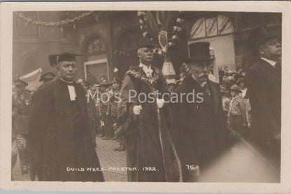 Lancashire Postcard: Preston Guild Procession Mayor Astley Bell RPPC 1922 MB1299