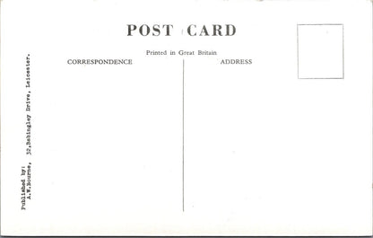 Derbyshire Postcard: Malt House Lane Ashover Village Street Scene RPPC XT2526