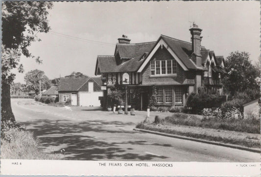 Sussex Postcard: The Friars Oak Hotel Hassocks 1950s Tuck RPPC  XT2537