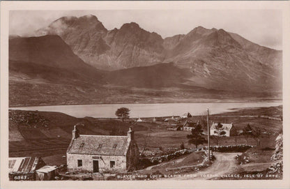 Scotland Postcard: Isle of Skye Blaven and Loch Slapin Torrin 1930s RPPC XT2542